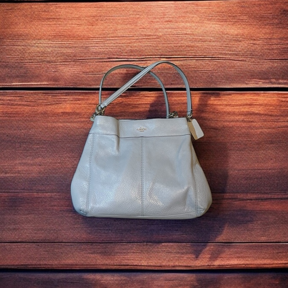Beautiful light blue coach purse